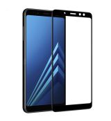 Tvrdené sklo 5D FULL COVER (full glue) 9H PRO (TG) pre SAMSUNG GALAXY A8 (A530F) 2018 - čierne