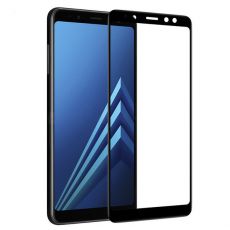 Tvrdené sklo 5D FULL COVER (full glue) 9H PRO (TG) pre SAMSUNG GALAXY A8 (A530F) 2018 - čierne