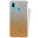 Púzdro SHINING CASE pre HUAWEI P SMART (2019)/HONOR 10 LITE - zlato transparentné