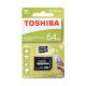 Pamäťová karta TOSHIBA MICRO SDHC  64GB class 10 UHS I 100mb/s - s adaptérom