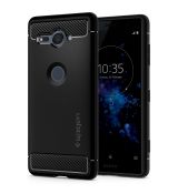 Púzdro SPIGEN RUGGED ARMOR™ pre SONY XPERIA XZ2 COMPACT (XZ2 MINI) - čierne