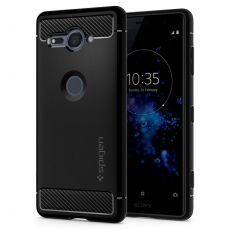 Púzdro SPIGEN RUGGED ARMOR™ pre SONY XPERIA XZ2 COMPACT (XZ2 MINI) - čierne