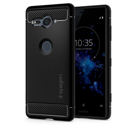 Púzdro SPIGEN RUGGED ARMOR™ pre SONY XPERIA XZ2 COMPACT (XZ2 MINI) - čierne