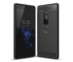 Púzdro CARBON CASE pre SONY XPERIA XZ2 - čierne