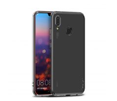 Silikónové púzdro IPAKY EFFORT + tvrdené sklo 9H pre HUAWEI P20 LITE - transparentné