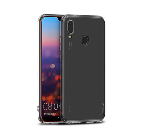 Silikónové púzdro IPAKY EFFORT + tvrdené sklo 9H pre HUAWEI P20 LITE - transparentné