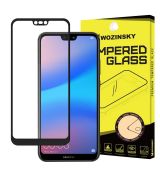 Tvrdené sklo WOZINSKY 5D FULL COVER (full glue) 9H PRO (TG) pre HUAWEI P20 LITE - čierne