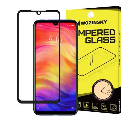 Tvrdené sklo WOZINSKY 5D FULL COVER (full glue) 9H PRO (TG) pre XIAOMI REDMI NOTE 7 (NOTE 7 PRO) - čierne