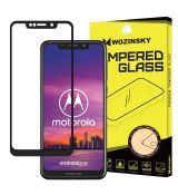 Tvrdené sklo WOZINSKY 5D FULL COVER (full glue) 9H PRO (TG) pre MOTOROLA ONE - čierne