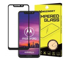 Tvrdené sklo WOZINSKY 5D FULL COVER (full glue) 9H PRO (TG) pre MOTOROLA ONE - čierne