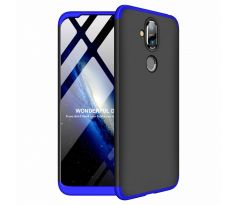 360°TPU Ochranný kryt pre NOKIA 8.1 (2018)/X7 - čierno modré