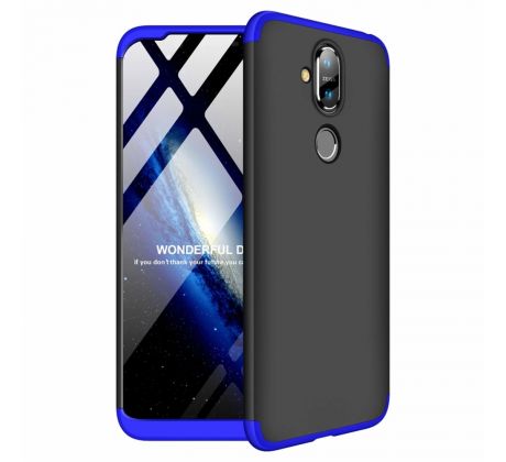 360°TPU Ochranný kryt pre NOKIA 8.1 (2018)/X7 - čierno modré