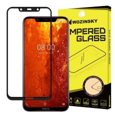 Tvrdené sklo WOZINSKY 5D FULL COVER (full glue) 9H PRO (TG) pre NOKIA 8.1 (2018)/X7 - čierne