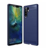 Púzdro CARBON CASE pre HUAWEI P30 PRO - modré