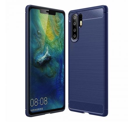 Púzdro CARBON CASE pre HUAWEI P30 PRO - modré