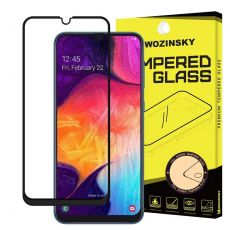 Tvrdené sklo WOZINSKY 5D FULL COVER (full glue) 9H PRO (TG) pre SAMSUNG GALAXY A30/A50 - čierne