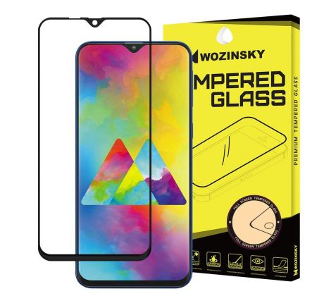 Tvrdené sklo WOZINSKY 5D FULL COVER (full glue) 9H PRO (TG) pre SAMSUNG GALAXY M20 - čierne