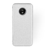 Púzdro SHINING CASE pre LENOVO MOTO E4 PLUS - strieborné