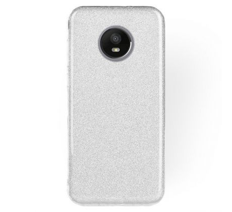 Púzdro SHINING CASE pre LENOVO MOTO E4 PLUS - strieborné