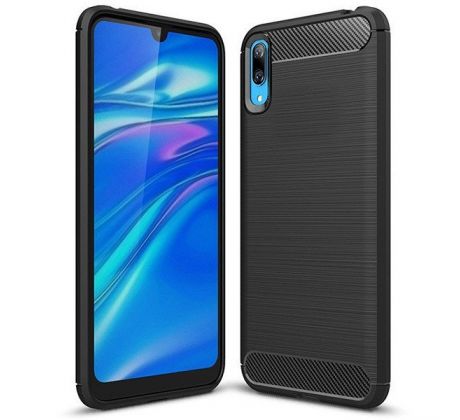 Púzdro FORCELL CARBON pre HUAWEI Y7 PRO (2019)  - čierne