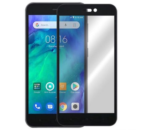 Tvrdené sklo 5D FULL COVER (full glue) 9H PRO (TG) pre XIAOMI REDMI GO - čierne