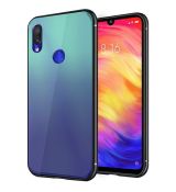 Púzdro RAINBOW GLASS CASE pre HUAWEI Y7/Y7 PRIME (2019) - modré