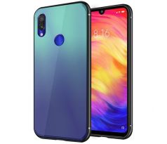 Púzdro RAINBOW GLASS CASE pre HUAWEI Y7/Y7 PRIME (2019) - modré