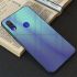 Púzdro RAINBOW GLASS CASE pre HUAWEI Y7/Y7 PRIME (2019) - modré