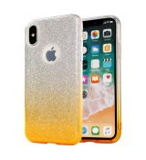 Púzdro SHINING CASE pre MOTOROLA MOTO G7/G7 PLUS - zlato transparentné