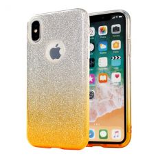 Púzdro SHINING CASE pre MOTOROLA MOTO G7/G7 PLUS - zlato transparentné
