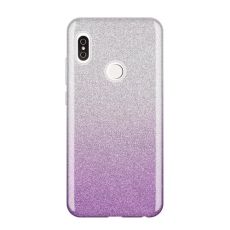 Púzdro SHINING CASE pre XIAOMI REDMI NOTE 7 (NOTE 7 PRO) - fialovo transparentné