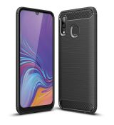 Púzdro CARBON CASE pre SAMSUNG GALAXY A40 (A405F) - čierne