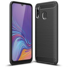 Púzdro CARBON CASE pre SAMSUNG GALAXY A40 (A405F) - čierne