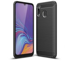 Púzdro CARBON CASE pre SAMSUNG GALAXY A40 (A405F) - čierne