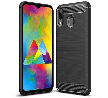 Púzdro CARBON CASE pre SAMSUNG GALAXY M20 (M205F) - čierne