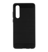 Púzdro CARBON CASE pre HUAWEI P30 - čierne
