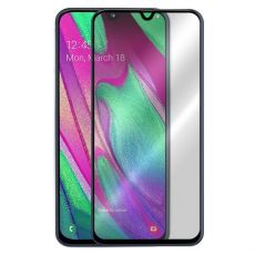 Tvrdené sklo 5D FULL COVER (full glue) 9H PRO (TG) pre SAMSUNG GALAXY A40 (A405F) - čierne