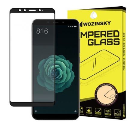 Tvrdené sklo WOZINSKY 5D FULL COVER (full glue) 9H PRO (TG) pre XIAOMI Mi A2 - čierne