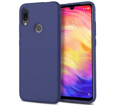 Púzdro TWILL TEXTURE pre XIAOMI REDMI NOTE 7 (NOTE 7 PRO) - modré