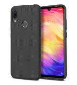 Púzdro TWILL TEXTURE pre XIAOMI REDMI NOTE 7 (NOTE 7 PRO) - čierne