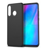 Púzdro TWILL TEXTURE pre HUAWEI P30 LITE - čierne
