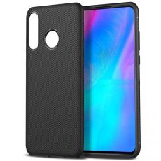 Púzdro TWILL TEXTURE pre HUAWEI P30 LITE - čierne