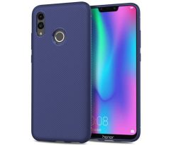 Púzdro TWILL TEXTURE pre HUAWEI P SMART (2019)/HONOR 10 LITE - modré