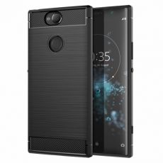 Púzdro CARBON CASE pre SONY XPERIA XA2 PLUS - čierne