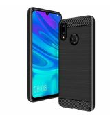 Púzdro CARBON CASE pre HUAWEI P SMART (2019)/HONOR 10 LITE - čierne