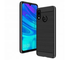 Púzdro CARBON CASE pre HUAWEI P SMART (2019)/HONOR 10 LITE - čierne