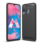 Púzdro CARBON CASE pre SAMSUNG GALAXY M30 (M305F) - čierne