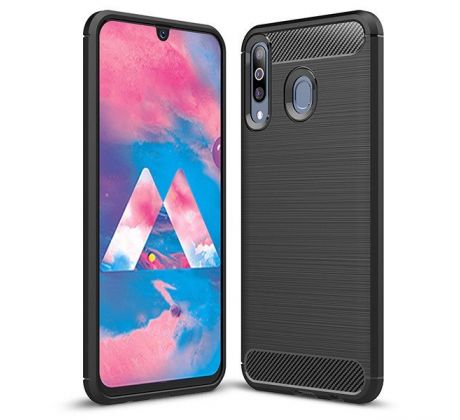 Púzdro CARBON CASE pre SAMSUNG GALAXY M30 (M305F) - čierne