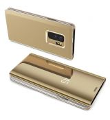 Knižkové púzdro CLEAR VIEW COVER pre SAMSUNG GALAXY A50 (A505F) - zlaté
