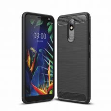 Púzdro CARBON LUX pre LG K40 (LG K12+) - čierne